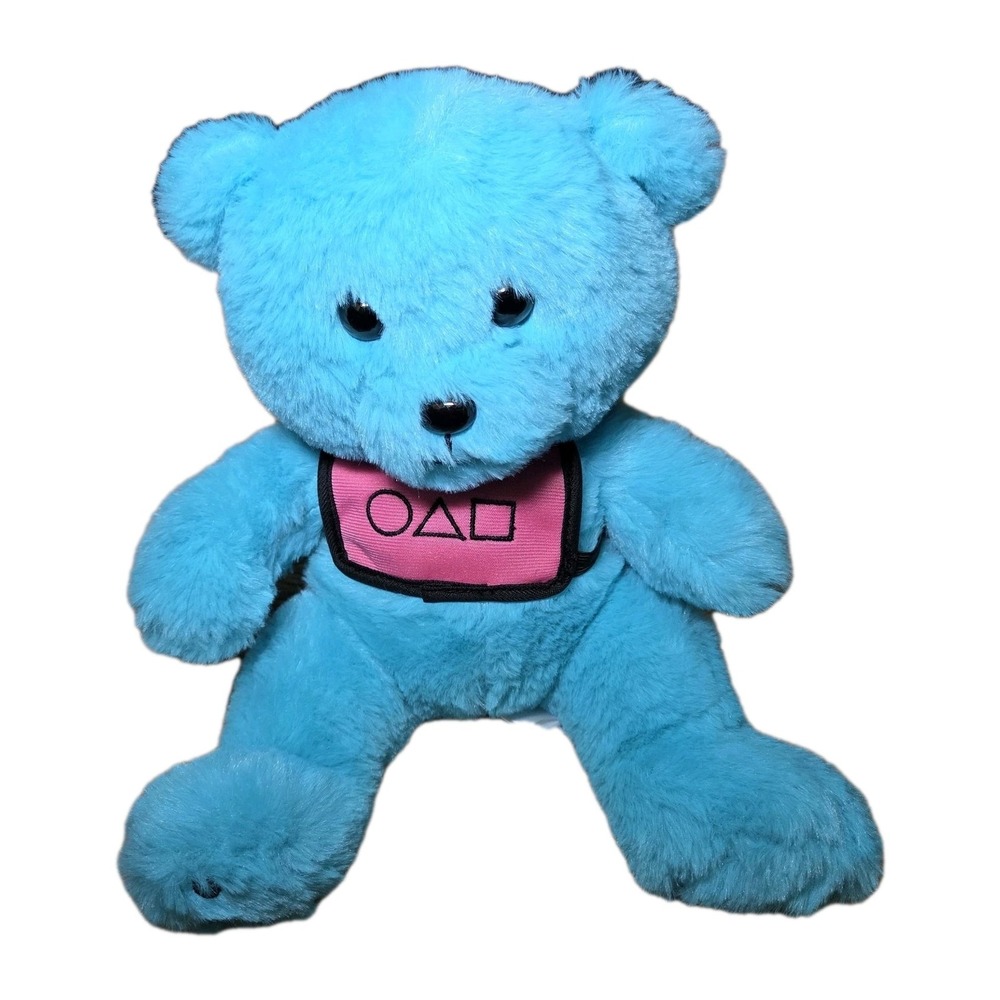 Squid Game: The Challenge Blue‎ Teddy Bear Stuffed Plush SEGA-Netflix / 12"
